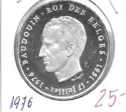 Monedas - Europa - Belgica - 157.1 - 1976 - 250 francos - plata