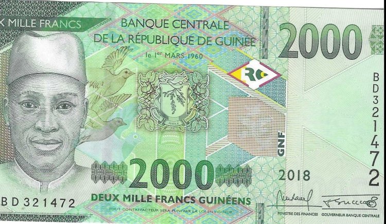 Billetes - Africa - Guinea - W48A - SC - 2018 - 2000 francos - Num.ref: BD321472 - Click en la imagen para cerrar