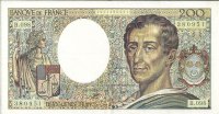 Billetes - Europa - Francia - 155d - mbc - Año 1990 - 200 francos