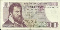 Billetes - Europa - Belgica - 134 - mbc - Año 1974 - 100 francos