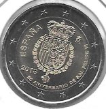 Monedas - Euros - 2€ - España - Año 2018 - 50 Aniversario de S. M. Felipe VI