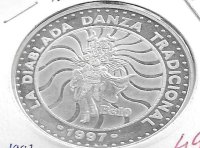 Monedas - America - Bolivia - 209 - 1997 - 10 bolivares - plata