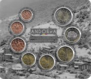 Monedas - Euros - Estuches Oficiales - Andorra - - FDC - 2020 - Coleccion 8 monedas