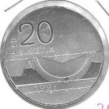 Monedas - Europa - Suiza - 78 - 1997 - 20 francos - plata