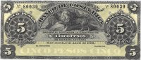 Billetes - America - Costa Rica - S163 - ebc+ - 1899 - 5 pesos - 80039