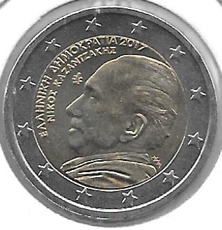 Monedas - Euros - 2€ - Grecia - Año 2017 - Nikos Kazantzakis - Click en la imagen para cerrar