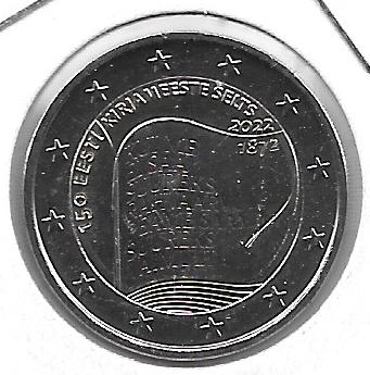 Monedas - Euros - 2€ - Estonia - SC - 2022 - Sociedad de Literatura - Click en la imagen para cerrar