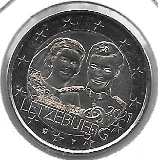 Monedas - Euros - 2€ - Luxemburgo - SC - 2021 - Duque Enrique y Duquesa Maria Teresa - Click en la imagen para cerrar