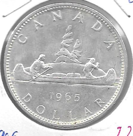 Monedas - America - Canada - 64.1 - 1965 - dolar - plata - Click en la imagen para cerrar