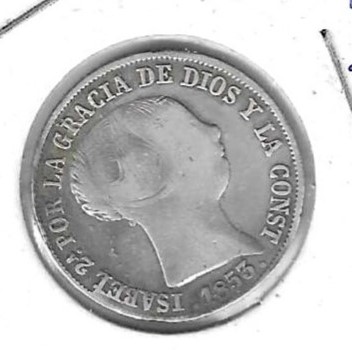 Monedas - EspaÃ±a - Isabel II (1833 - 1868) - 398 - 1853 - 4 reales - plata - Sevilla - Click en la imagen para cerrar