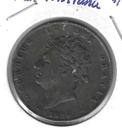 Monedas - Europa - Gran BretaÃ±a - 692 - 1826 - 1/2 penny - Click en la imagen para cerrar