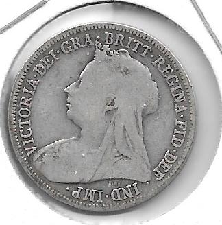 Monedas - Europa - Gran BretaÃ±a - 780 - 1900 - Shilling - Plata - Click en la imagen para cerrar