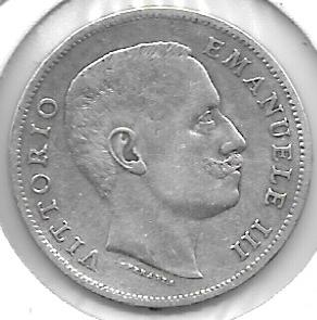 Monedas - Europa - Italia - 32 - 1906 - Lira - Plata - Click en la imagen para cerrar