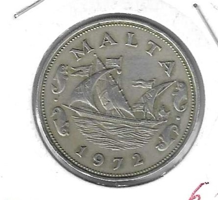 Monedas - Europa - Malta - 11 - 1972 - 10 ct - Click en la imagen para cerrar