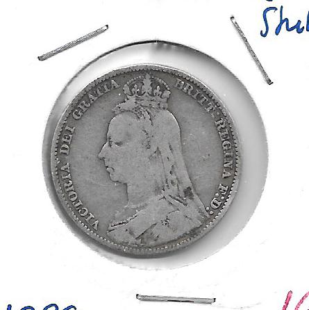 Monedas - Europa - Gran BretaÃ±a - 774 - 1889 - Shilling - Plata - Click en la imagen para cerrar