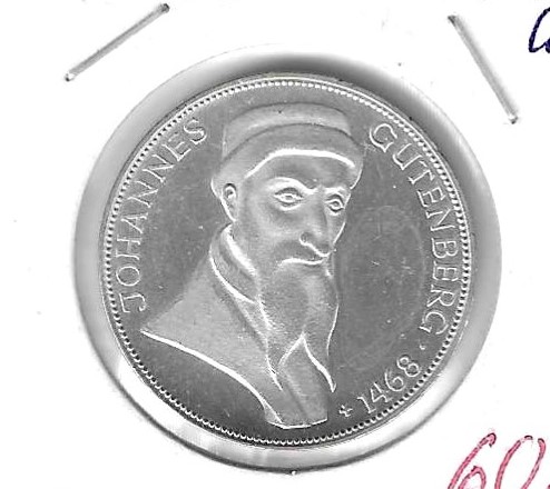 Monedas - Europa - Alemania - 122 - 1968G - 5 marcos - plata - Click en la imagen para cerrar