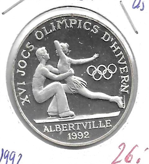 Monedas - Europa - Andorra - 47 - 1992 - 20 diners - plata - Click en la imagen para cerrar