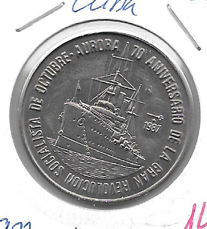 Monedas - America - Cuba - 160 - 1987 - peso - Click en la imagen para cerrar