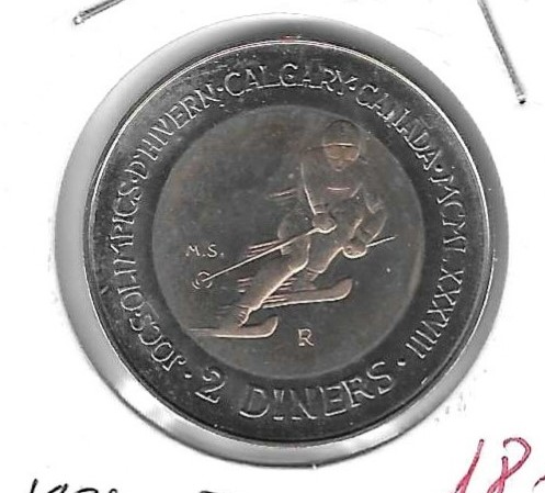 Monedas - Europa - Andorra - 27 - 1985 - 2 diner - Click en la imagen para cerrar