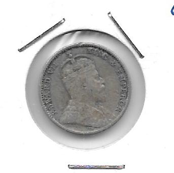 Monedas - Europa - Gran BretaÃ±a (Est. estrecho) - 21a - 1910 - 5 ct - plata - Click en la imagen para cerrar