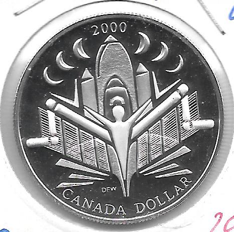 Monedas - America - Canada - 401 - 2000 - dolar - plata - Click en la imagen para cerrar