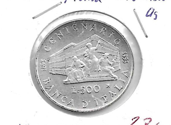 Monedas - Europa - Italia - 173 - 1993 - 500 liras - plata - Click en la imagen para cerrar