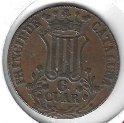 Monedas - EspaÃ±a - Isabel II (1833 - 1868) - 197 - 1838 - 6 cuar - Click en la imagen para cerrar