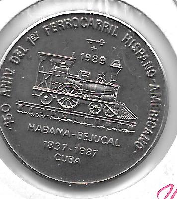 Monedas - America - Cuba - 275 - 1989 - peso - Click en la imagen para cerrar