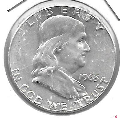 Monedas - America - Estados Unidos - 199 - 1963 - 1/2 Dolar - Plata - Click en la imagen para cerrar