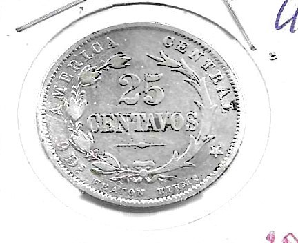 Monedas - America - Costa Rica - 130 - 1890 - 25 ctv - plata - Click en la imagen para cerrar