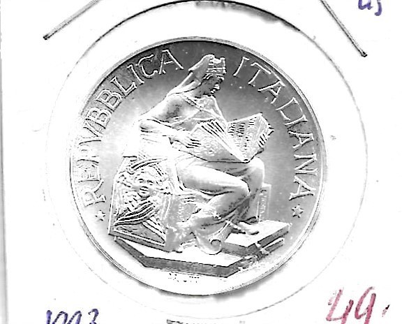 Monedas - Europa - Italia - 158 - 1993 - 500 liras - plata - Click en la imagen para cerrar