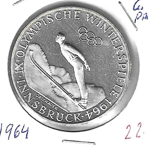 Monedas - Europa - Austria - 2896 - 1964 - 50 shillings - plata - Click en la imagen para cerrar