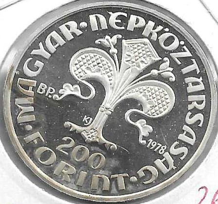 Monedas - Europa - Hungria - 614 - 1973 - 200 florin - plata - Click en la imagen para cerrar