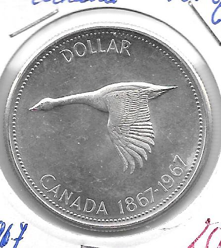 Monedas - America - Canada - 70 - 1967 - dollar - plata - Click en la imagen para cerrar