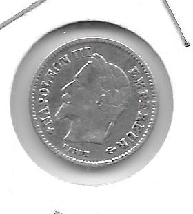 Monedas - Europa - Francia - 808.1 - 1867 - 20 ct - plata - Click en la imagen para cerrar