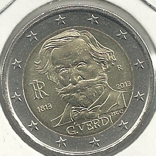 2€ - Italia - SC - Año 2013 - Verdi - Click en la imagen para cerrar