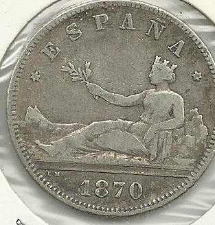 Monedas - España - Gobierno Provisional ( 29-IX-186 - 089 - Año 1870*74 - 2 pesetas - Click en la imagen para cerrar