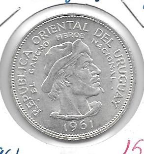 Monedas - America - Uruguay - 43 - 1961 - 10 pesos - plata - Click en la imagen para cerrar