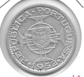 Monedas - Africa - Mozambique - 80 - 1952 - 20 escudos - plata - Click en la imagen para cerrar