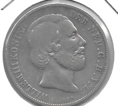 Monedas - Europa - Holanda - 93 - 1863 - gulden - plata - Click en la imagen para cerrar