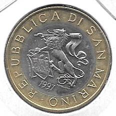 Monedas - Europa - San Marino - 368 - 1997 - 1000 liras - Click en la imagen para cerrar