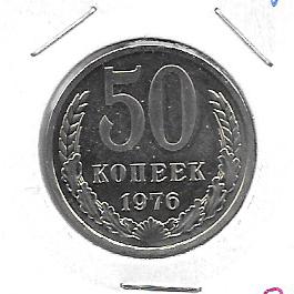 Monedas - Europa - URSS - 133a.2 - 1976 - 50 kopeks - Click en la imagen para cerrar