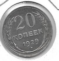 Monedas - Europa - URSS - 88 - 1929 - 20 kopeks - plata - Click en la imagen para cerrar