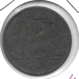 Monedas - Europa - Luxemburgo - 23.2 - 1865 - 10 ct - Click en la imagen para cerrar