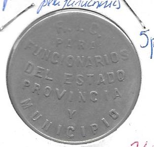 Monedas - Fichas cooperativas y vales - - Subministradora de viveres - Girona - 5 pesetas - Click en la imagen para cerrar