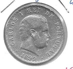 Monedas - Europa - Portugal - 535 - 1899 - 500 reis - plata - Click en la imagen para cerrar