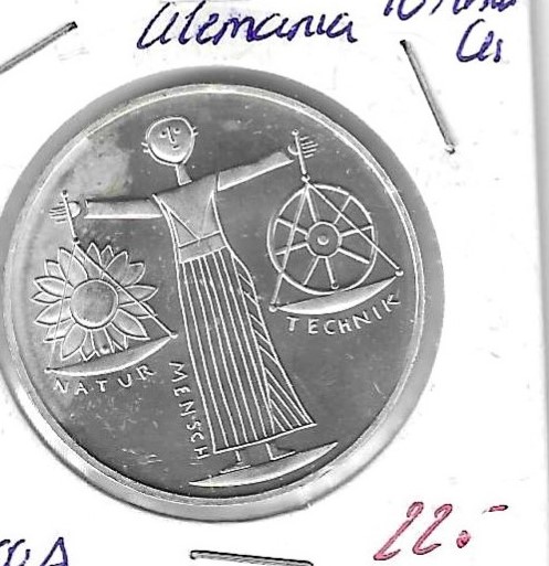 Monedas - Europa - Alemania - 1999 - 2000A - 10 marcos - plata - Click en la imagen para cerrar