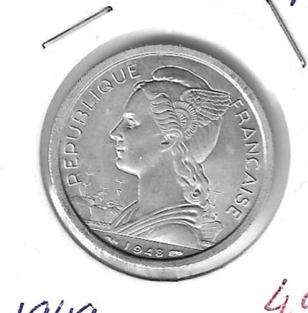 Monedas - Africa - Islas Reunion - 8 - 1949 - 2 francos - Click en la imagen para cerrar