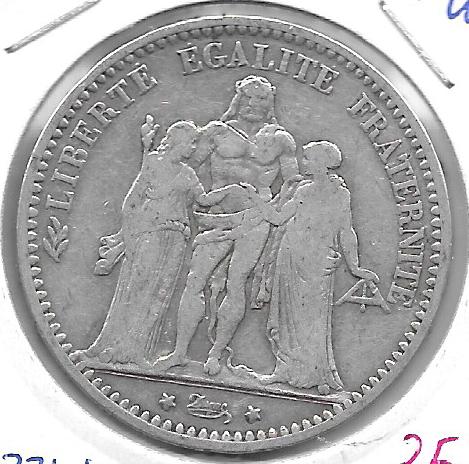 Monedas - Europa - Francia - 820.1 - 1874K - 5 francos - plata - Rouen - Click en la imagen para cerrar