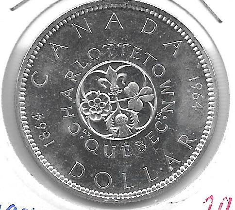 Monedas - America - Canada - 58 - 1964 - dollar - plata - PROOF - Click en la imagen para cerrar